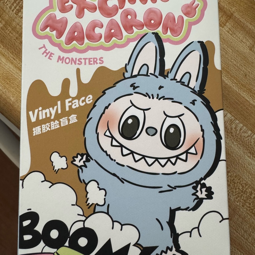 Excited Macaron Vinyl Face Toy